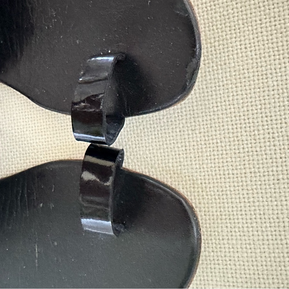 Hermes Patent Leather Flat Sandals🌸 - Picture 4 of 9
